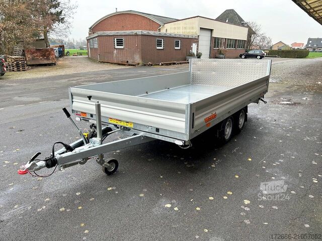 Driezijdige kipper Vezeko JUKI 35.4 | STAHLBLECHBODEN 400X210X35CM 3500KG MULTIDREISEITENKIPPER