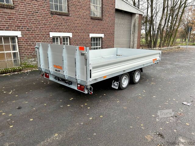 Driezijdige kipper Vezeko JUKI 35.4 | STAHLBLECHBODEN 400X210X35CM 3500KG MULTIDREISEITENKIPPER