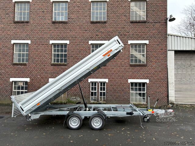 Driezijdige kipper Vezeko JUKI 35.4 | STAHLBLECHBODEN 400X210X35CM 3500KG MULTIDREISEITENKIPPER