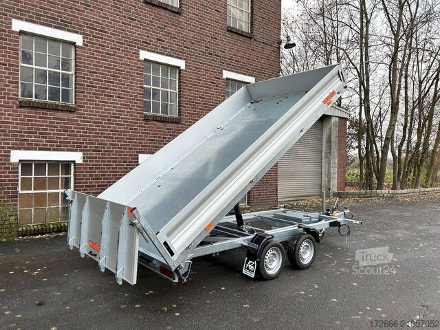 Driezijdige kipper Vezeko JUKI 35.4 | STAHLBLECHBODEN 400X210X35CM 3500KG MULTIDREISEITENKIPPER