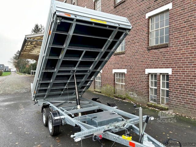 Driezijdige kipper Vezeko JUKI 35.4 | STAHLBLECHBODEN 400X210X35CM 3500KG MULTIDREISEITENKIPPER