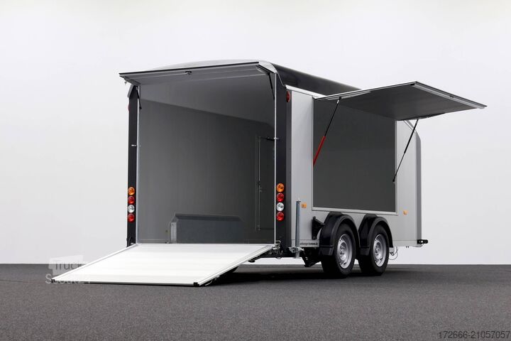 Remorque à caisse Debon C800 ALU ROADSTER SCHWARZ +SEITENKLAPPE +SEITENTÜR