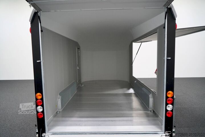 Remorque à caisse Debon C800 ALU ROADSTER SCHWARZ +SEITENKLAPPE +SEITENTÜR