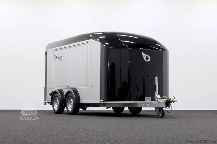 Remorque à caisse Debon C800 ALU ROADSTER SCHWARZ +SEITENKLAPPE +SEITENTÜR