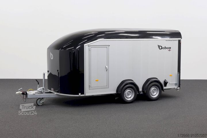 Remorque à caisse Debon C800 ALU ROADSTER SCHWARZ +SEITENKLAPPE +SEITENTÜR