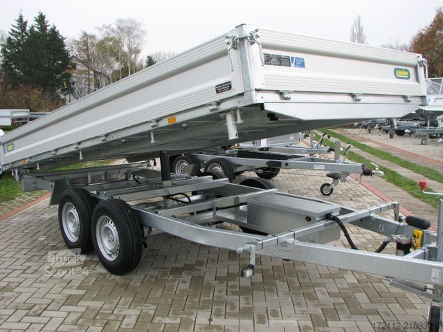 Three-way tipper trailer UNSINN FZ-TECHNIK Dreiseitenkipper 3500kg 4,26 x 2,04, elektrisch
