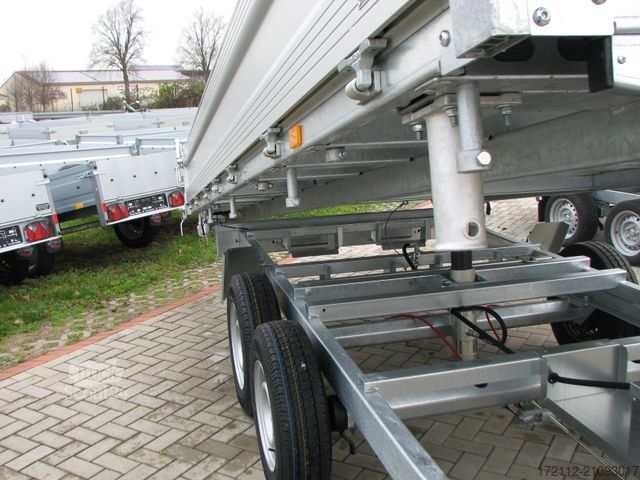 Three-way tipper trailer UNSINN FZ-TECHNIK Dreiseitenkipper 3500kg 4,26 x 2,04, elektrisch