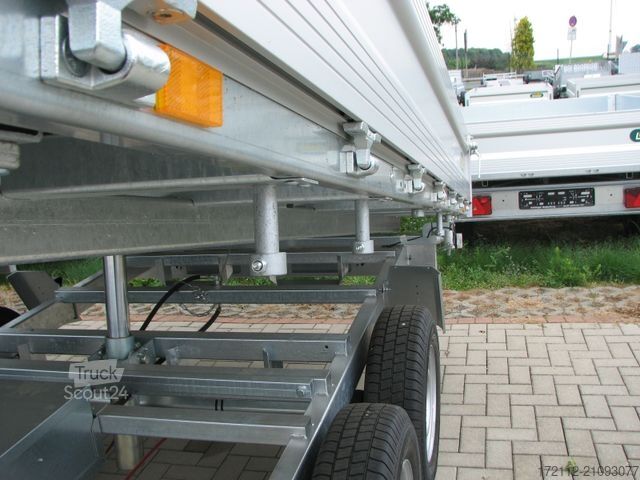 Three-way tipper trailer UNSINN FZ-TECHNIK Dreiseitenkipper 3500kg 3,06 x 1,75, elektrisch