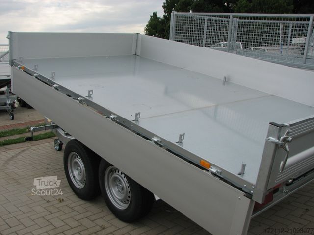 Three-way tipper trailer UNSINN FZ-TECHNIK Dreiseitenkipper 3500kg 3,06 x 1,75, elektrisch
