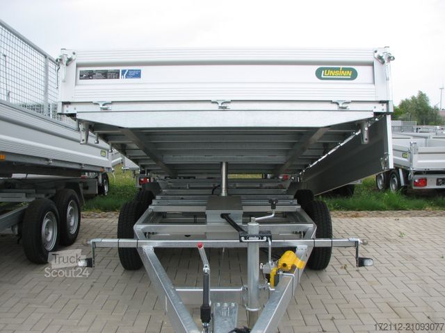 Three-way tipper trailer UNSINN FZ-TECHNIK Dreiseitenkipper 3500kg 3,06 x 1,75, elektrisch
