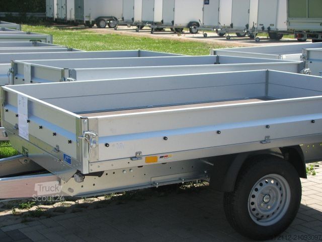 Autotrailer STEMA Hochlader 1300kg, 2,51 x 1,53m x 0,25m