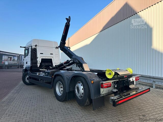 Roll-off tipper truck MAN TGS 26.480 6x2-4 BL CH TGS 26.480 6x2-4 BL CH, 3x VORHANDEN! Lenk-/Lift, OptiView, LED, Navi, Motorabtrieb