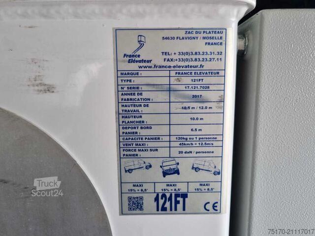 ανυψωτική πλατφόρμα τοποθετημένη σε φορτηγό Renault Master 2.3 dCi / France Elevateur 121FT, 12m