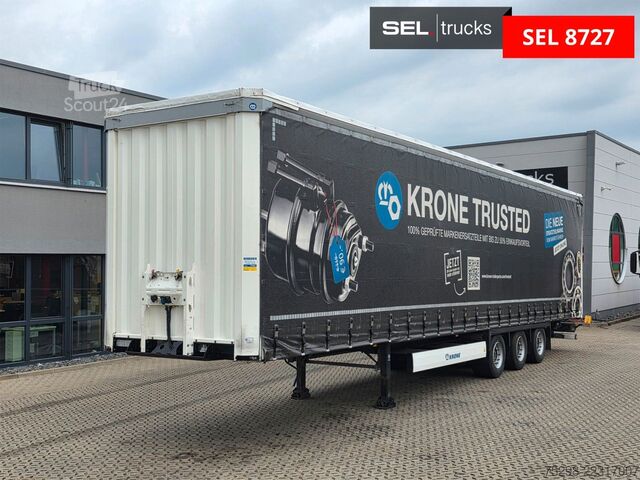 Otvorena poluprikolica sa ceradom KRONE SD / Hubdach / Liftachse / Mega