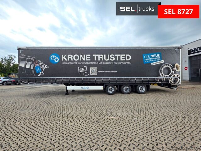 Otvorena poluprikolica sa ceradom KRONE SD / Hubdach / Liftachse / Mega
