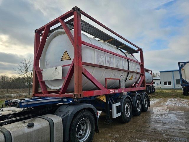 Návěs s výměnnou nástavbou SCHMITZ CARGOBULL Tankchassis mit Tankcontainer, 424.676 KM