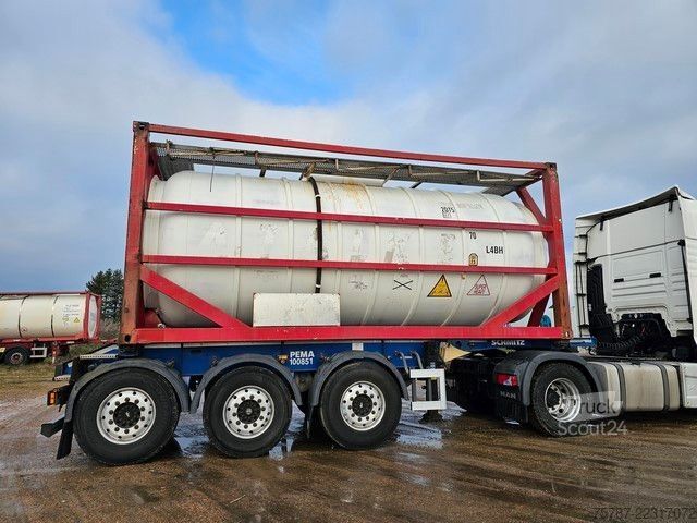 Návěs s výměnnou nástavbou SCHMITZ CARGOBULL Tankchassis mit Tankcontainer, 424.676 KM