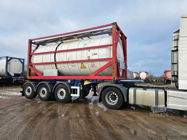Návěs s výměnnou nástavbou SCHMITZ CARGOBULL Tankchassis mit Tankcontainer, 424.676 KM