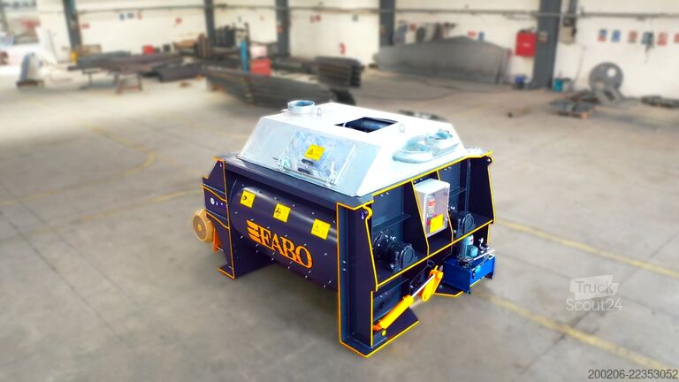 Mobilā betona maisīšanas iekārta FABO mobile concrete mixing plants 60 m³/h Mobile Concrete Mixing Plant