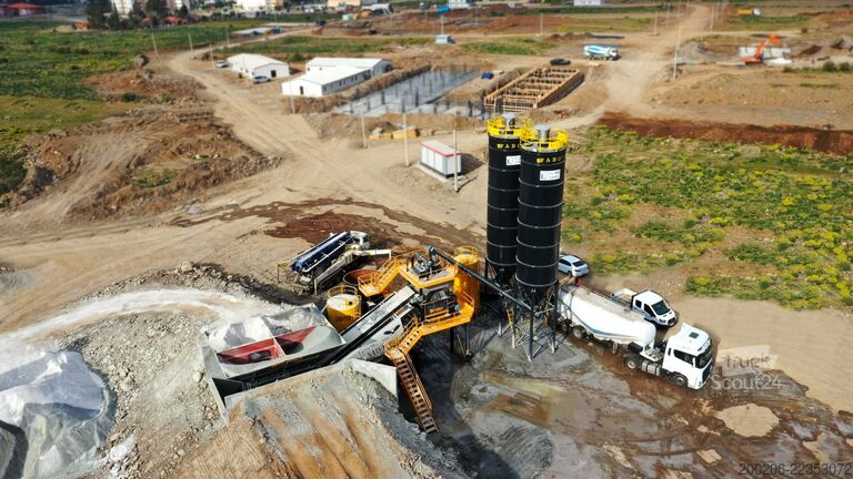 Mobil betongblandningsanläggning FABO mobile concrete mixing plants 100 m³/h Mobile Concrete Mixing Plant