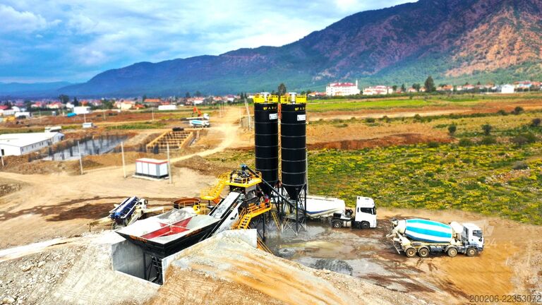 Mobil betongblandningsanläggning FABO mobile concrete mixing plants 100 m³/h Mobile Concrete Mixing Plant