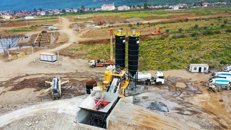 Mobil betongblandningsanläggning FABO mobile concrete mixing plants 100 m³/h Mobile Concrete Mixing Plant