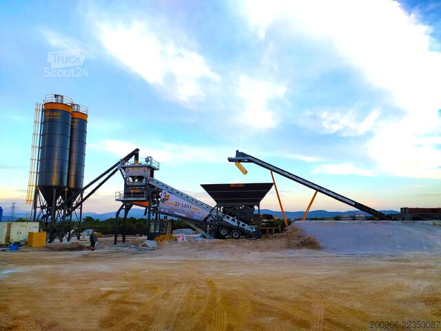 Mobil betongblandingsanlegg FABO mobile concrete mixing plants 120 m³/h Mobile Concrete Mixing Plant