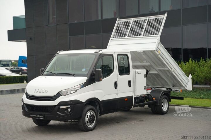 Kiepwagen bestelauto IVECO DAILY 35-140 / WYWROTKA ALUMINIOWA / BRYGADÓWKA