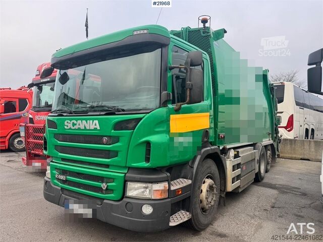  Scania P340 LPG 6x2 Refuse truck w/ Crane.