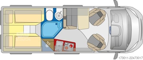 Camping-car PÖSSL Roadcruiser Fiat 140PS Plus-Ausstattung
