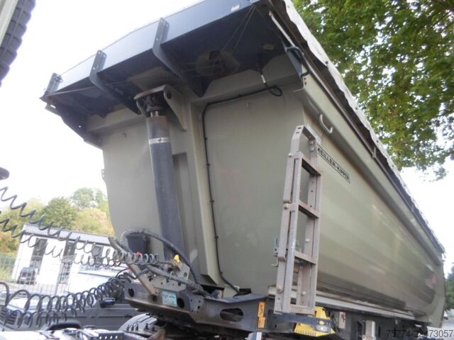 Semiremorcă basculantă MEILLER KISA 3/Stahlmulde/ca. 29 m/E-Verdeck