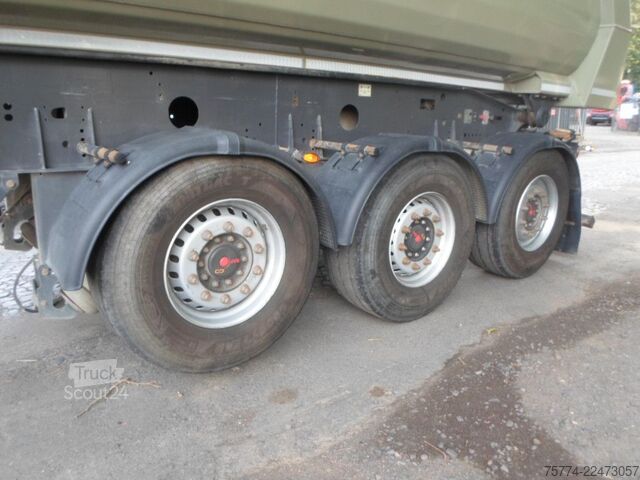 Semiremorcă basculantă MEILLER KISA 3/Stahlmulde/ca. 29 m/E-Verdeck
