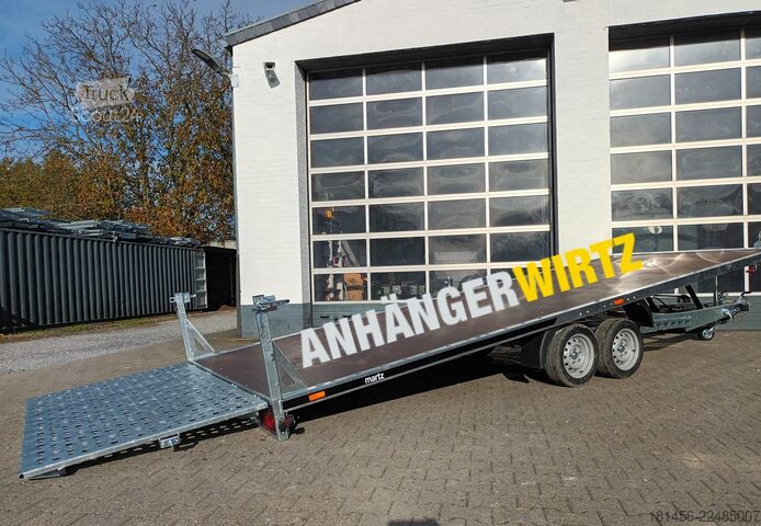 Släpvagn för tunga maskiner Martz Universal GT KIPP 500/2 S 500x210cm