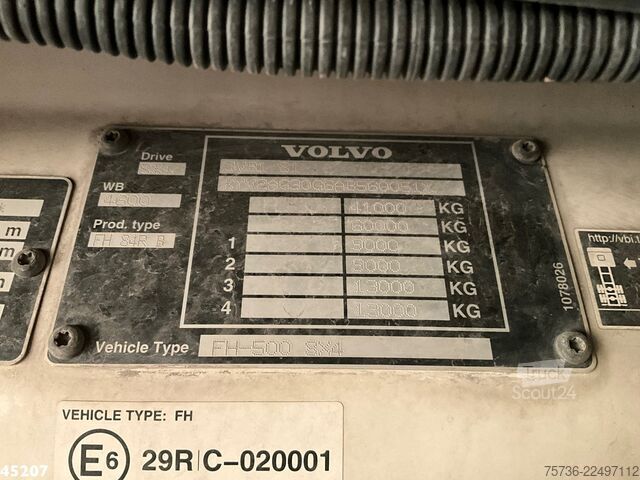 Kamion sa kranom Volvo FH 500 8x4 Effer 65 Tonmeter laadkraan + Fly-Jib