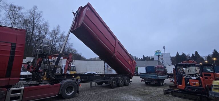 Semi-remorque benne SCHMITZ CARGOBULL SKI 24 SL 9,6, 1. Hand, D-Fzg. HU 03/27