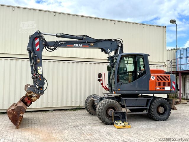 Mobiele graafmachine ATLAS 150W / Topcon GPS / 2015 BJ / 9.836 H