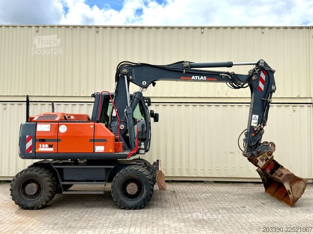 Mobiele graafmachine ATLAS 150W / Topcon GPS / 2015 BJ / 9.836 H