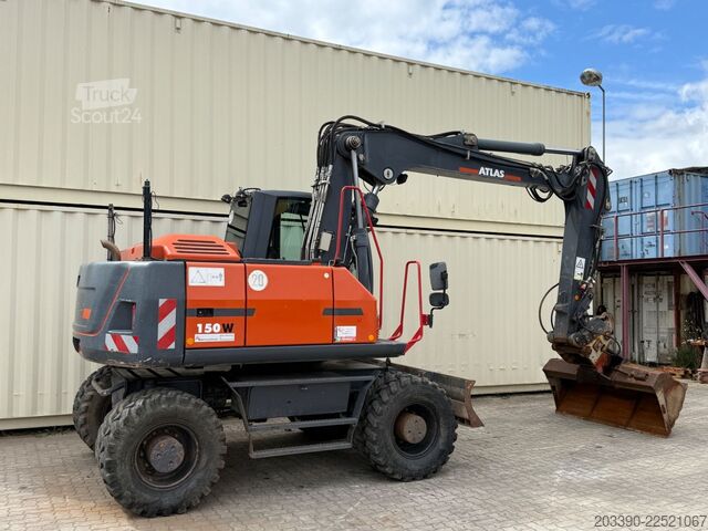 Mobiele graafmachine ATLAS 150W / Topcon GPS / 2015 BJ / 9.836 H