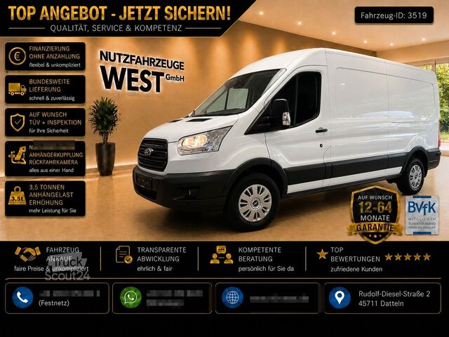 Fourgon surélevé FORD Transit Hoch+Lang*L3-H2*Garantie*AHK*Klima*170Ps