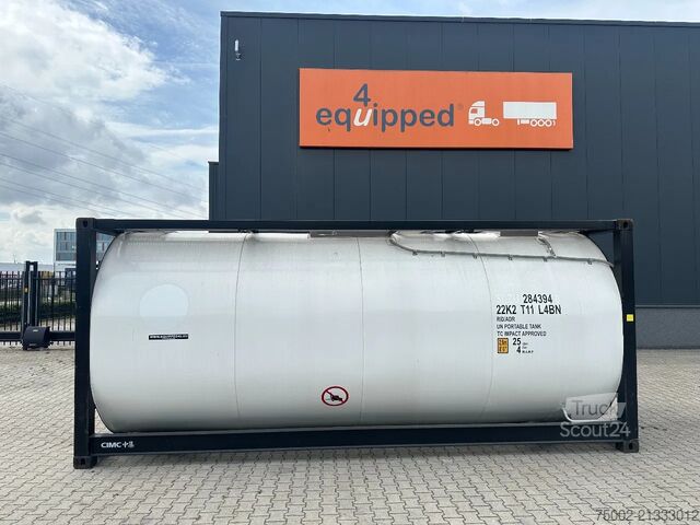 Tank container CIMC 20FT ISO /  25.030L - 1 comp. / L4BN / UN Porta...