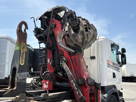 Kipper LKW SCANIA G480 6X2 ABROLLER MIT KRAN  ,RETARDER, EURO 5, SCHROTTGREIFER
