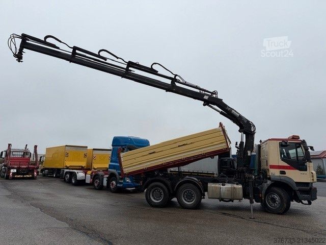 Üç taraflı damperli kamyon IVECO Trakker AD380T45 6x4 ¤5 manuell Intarder HIAB