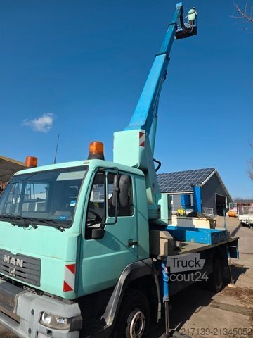 Lkw-Arbeitsbühne MAN L 2000 Wumag WT220* TÜV 2/27**Netto 19950 EUR