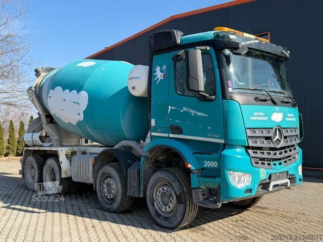 Betonmixer vrachtwagen MERCEDES-BENZ AROCS 3742 8x4 Betonmischer EUROMIX 10 m³