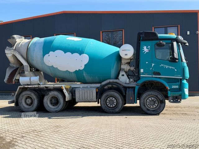 Betonmixer vrachtwagen MERCEDES-BENZ AROCS 3742 8x4 Betonmischer EUROMIX 10 m³