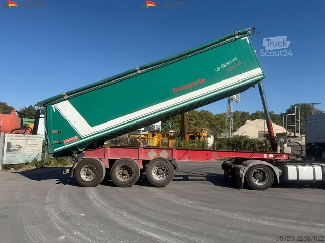 Semi-reboque basculante Langendorf SKA 24/29 Stahlmulde Liftachse Scheibenbremse BPW Achsen