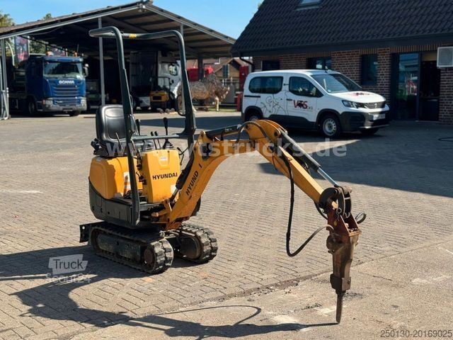 Minikoparka HYUNDAI HX10A Mikro Bagger hydraul. Fahrwerk Meißel