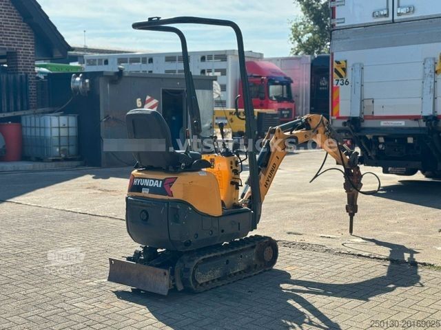 Minikoparka HYUNDAI HX10A Mikro Bagger hydraul. Fahrwerk Meißel