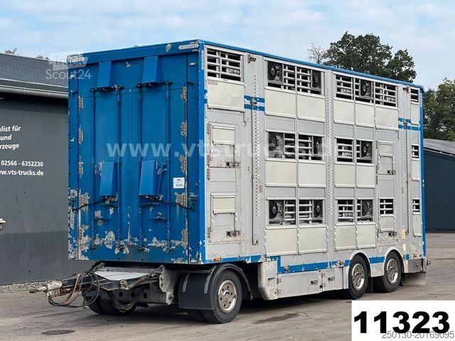 Przyczepa do transportu koni PEZZIOLI RBA31 3.Stock Viehanhänger, Hubdach, Tränke