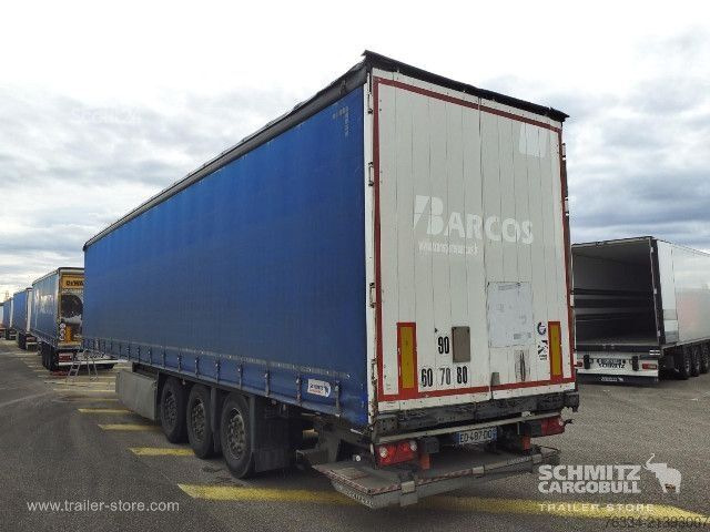 Brandalı açık yarı römork Schmitz Cargobull Semitrailer Curtainsider Standard Hayon